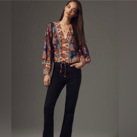 FARM RIO x ANTHROPOLOGIE Blouse - Picture 2 of 10